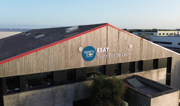 vue aerienne de l'esat saint pol de leon